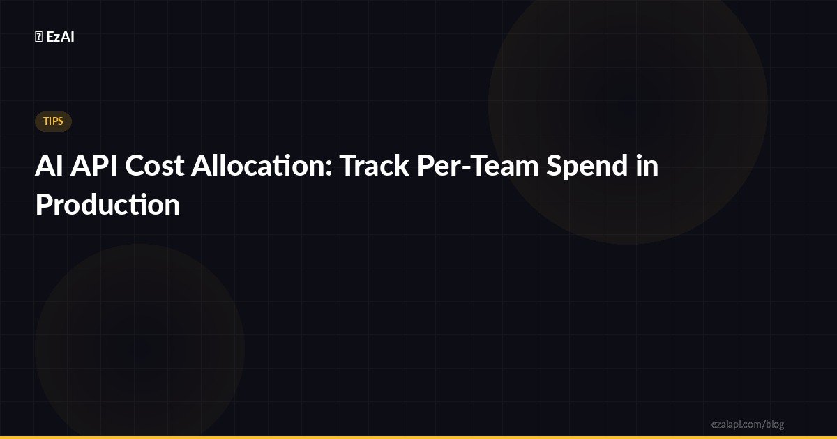 AI API Cost Allocation: Track Per-Team Spend in Production