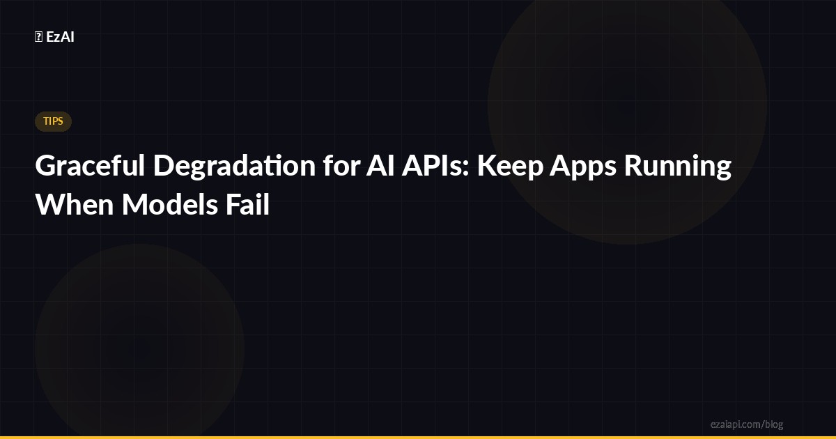 Graceful Degradation for AI APIs
