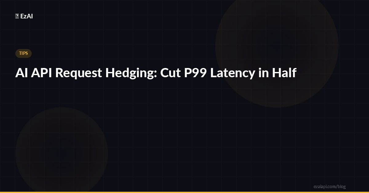 AI API Request Hedging: Cut P99 Latency in Half