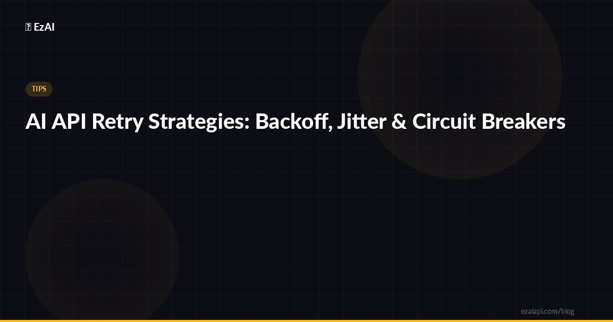 AI API Retry Strategies: Backoff, Jitter and Circuit Breakers
