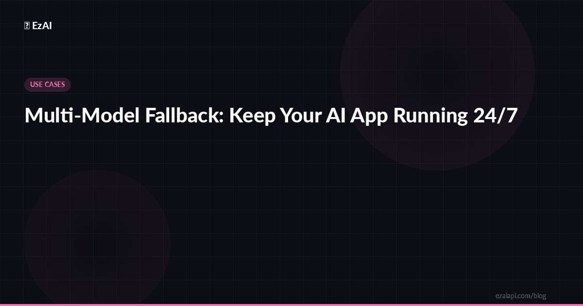 Multi-Model Fallback: Keep Your AI App Running 24/7