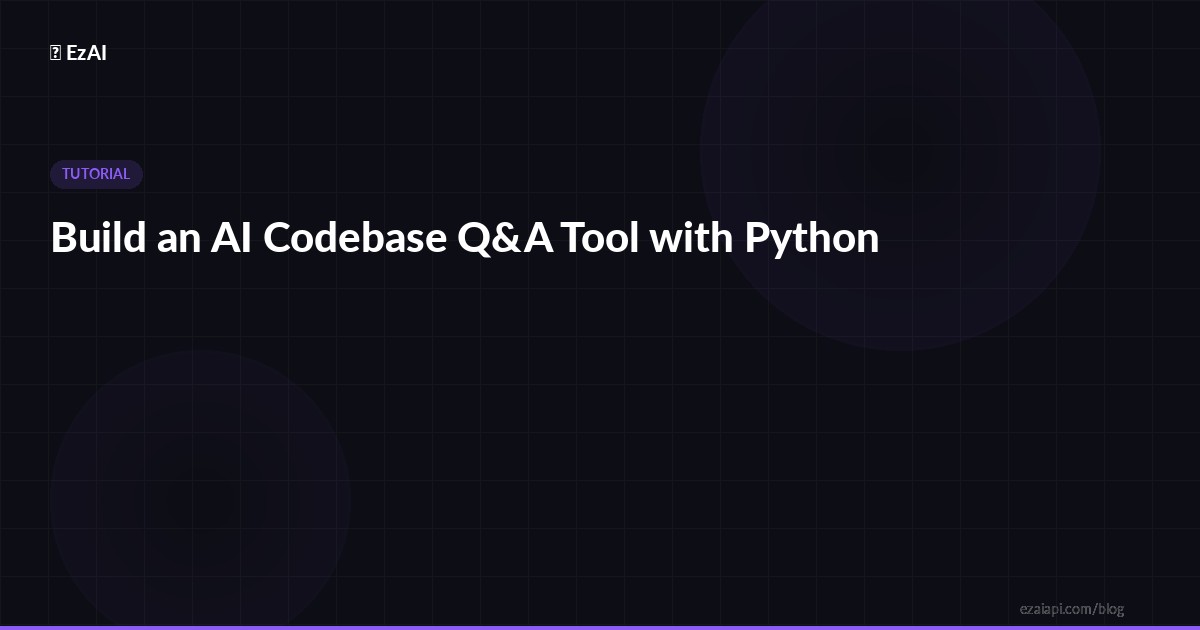Build an AI Codebase Q&A Tool with Python