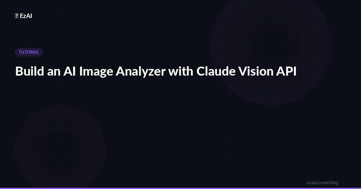 Build an AI Image Analyzer with Claude Vision API