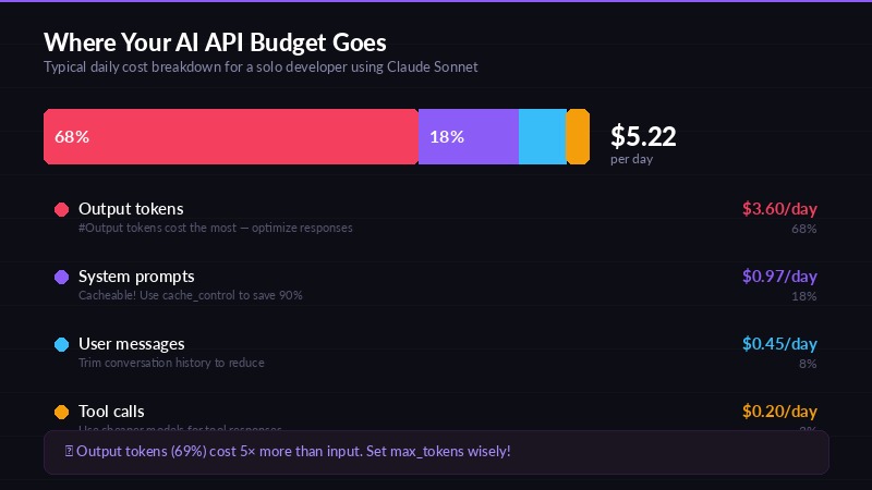Token cost breakdown